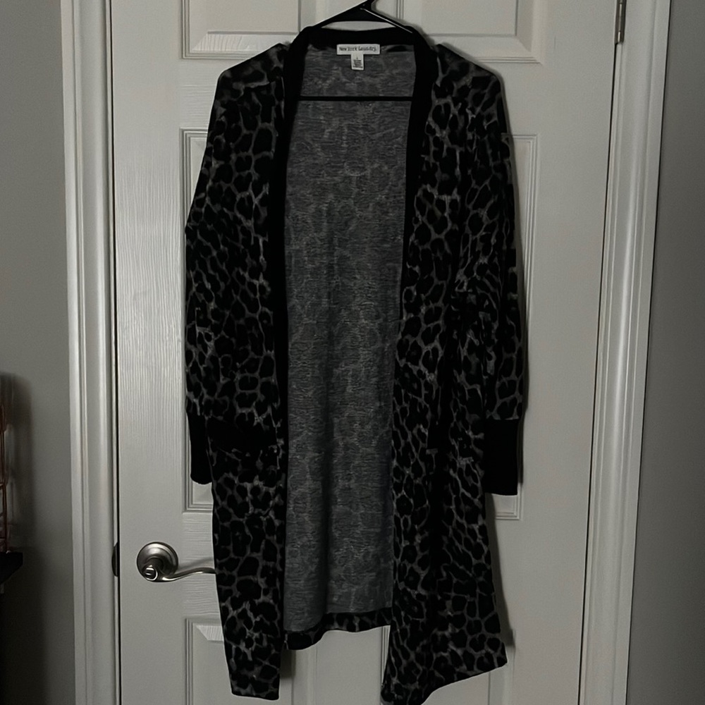 Leopard print cardigan